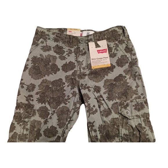 Levi's 511 Boys' Little Slim Fit Cargo Flora Print 7X New - Picture 4 of 8